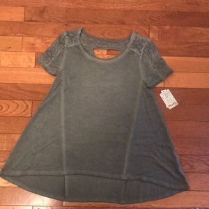 Girls shirt sleeve shirt